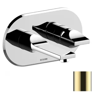 Смеситель для раковины Bossini Z00549021 встраиваемый, однозахватный, внешняя часть, золото
