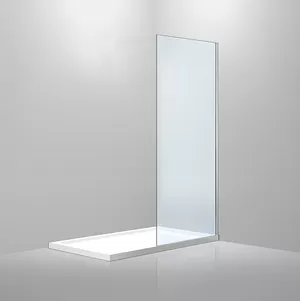 Душевая стенка BAND HOURS 80 (800x1950) фиксированное, прозрачное стекло/профиль хром