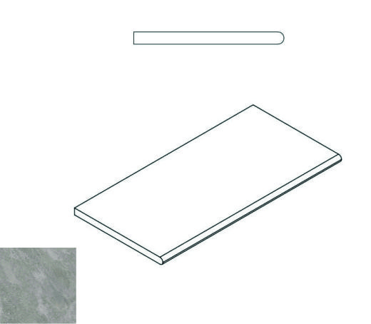 Climb X2 Rock Bordo Round 60X30 матовая