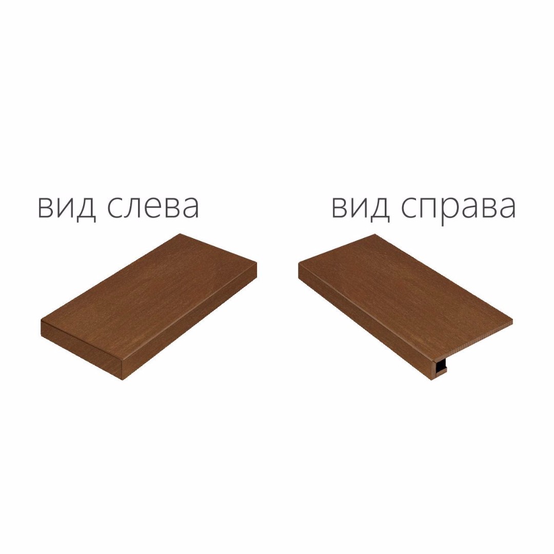 Surface Corten Scalino Angolare Sinistro 33X60 матовая
