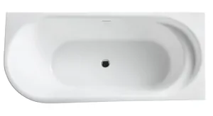 Ванна акриловая BelBagno BB410-1500-780-R 1500х780х600 пристенная, правая, овальная, белый
