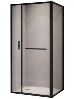 Душевой уголок RGW LE-45B (1200х1000х2000) прямоуг, ст. 6мм прозрачное/черный 77124520-14
