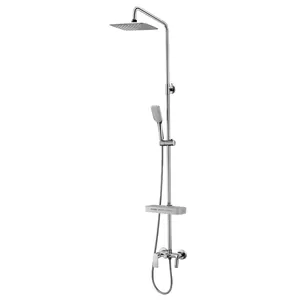 Душевая система Lemark LM7002C смеситель ванна/душ, поворотный излив, верхний/ручн.душ, хром