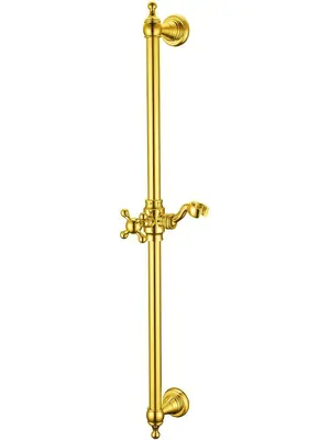 Душевая штанга Boheme 417 с держателем ручного душа, золото
