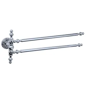 Полотенцедержатель Boheme Brillante двойной, хром/swarovski 10442