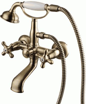 Смеситель для ванны Lemark LM2812B с коротким изливом, бронза