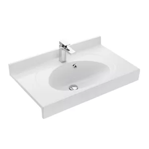 Раковина Aquaton 3/800 1A70063NOT010 790x470x250 мм, перелив, отверстие под смеситель, белая