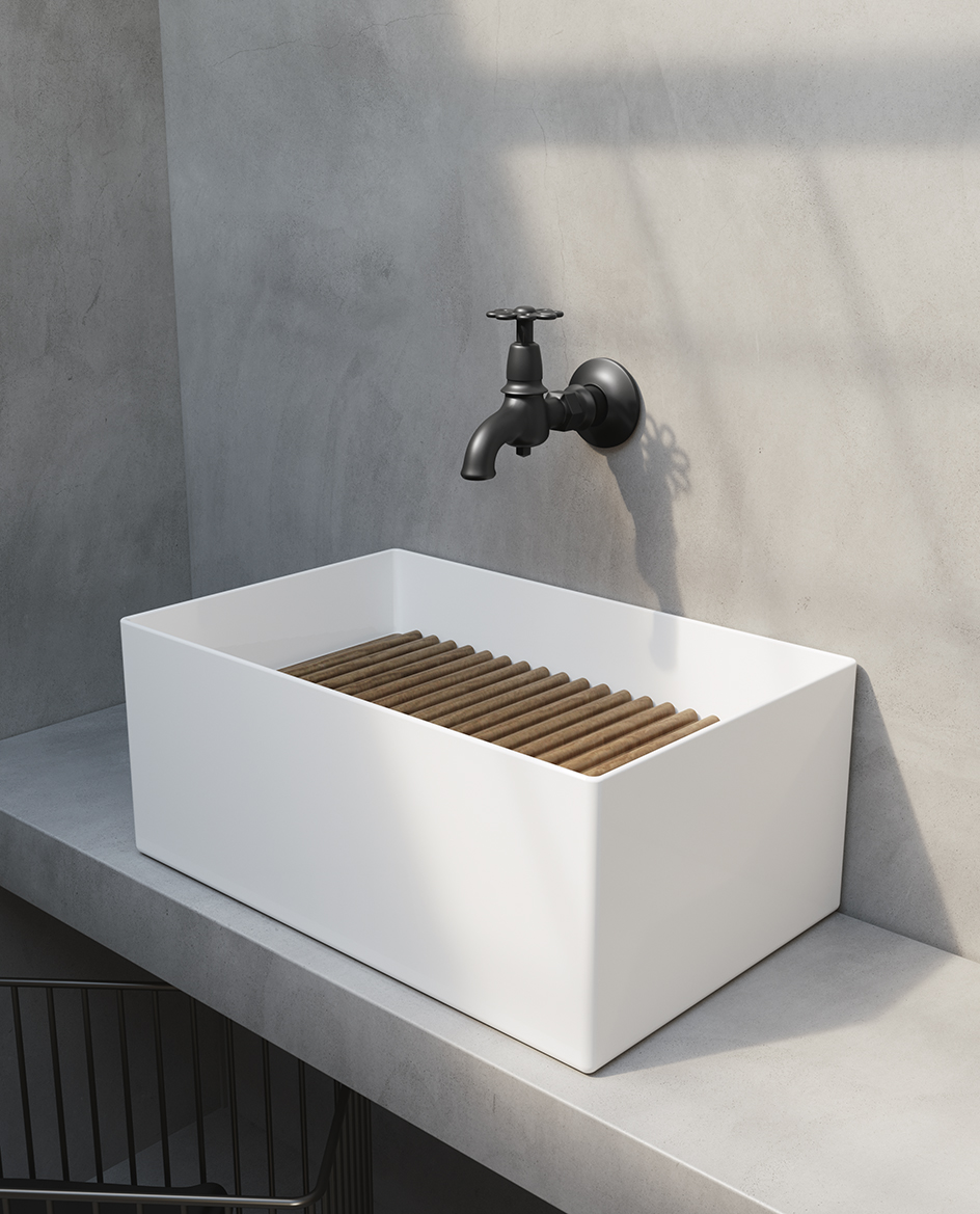 Раковина Meg11Pro/5484 хоз.раковина подвесная cm. 60x38 мм, с креп., цвет белый