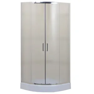 Душевой уголок BelBagno (800х800х1950) -195-R-2-80-P-Cr полукруг, стекло матовое/хром