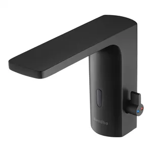 Смеситель Swedbe для умывальника сенсорный, с ручной регулировкой t, цвет черный 6000B