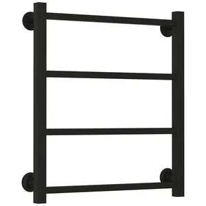 Полотенцесушитель водяной СТИЛЬЕ 600х500, черный матовый, нижнее подкл., 3/4" 31640-6050