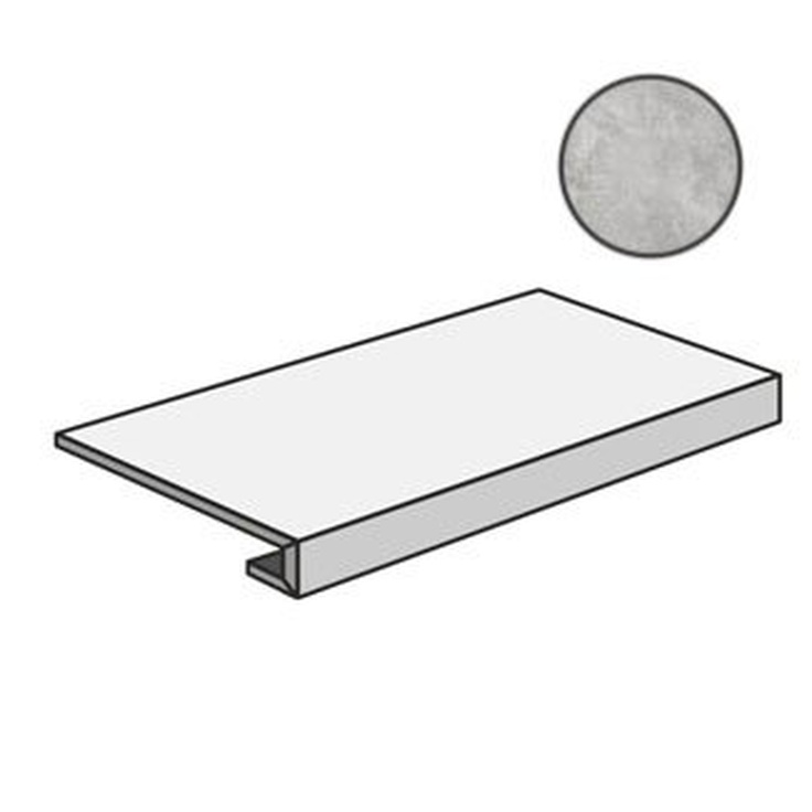Sant Agostino Themar CSAGRGSA12 Gradone Grigio Savoia 33x120 матовая