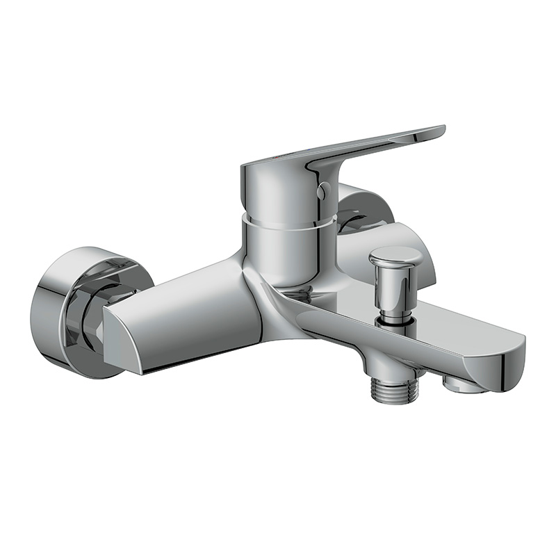 Смеситель для ванны/душа Cersanit 63035 настенный, однорычажный, хром