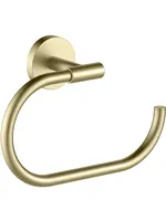 Полотенцедержатель Aquatek AQ4221BG овальный, латунь, цвет: золото шлифованное