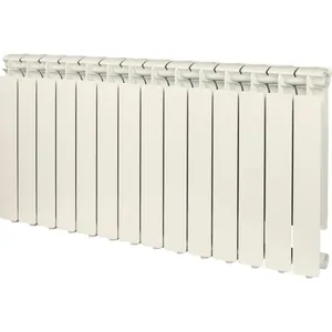 Радиатор STOUT 350 14 секций, алюминиевый, боковое подключение, белый SRA-0110-035014