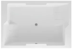 Ванна акриловая Акватек 190х130 фронтальная панель, каркас, слив