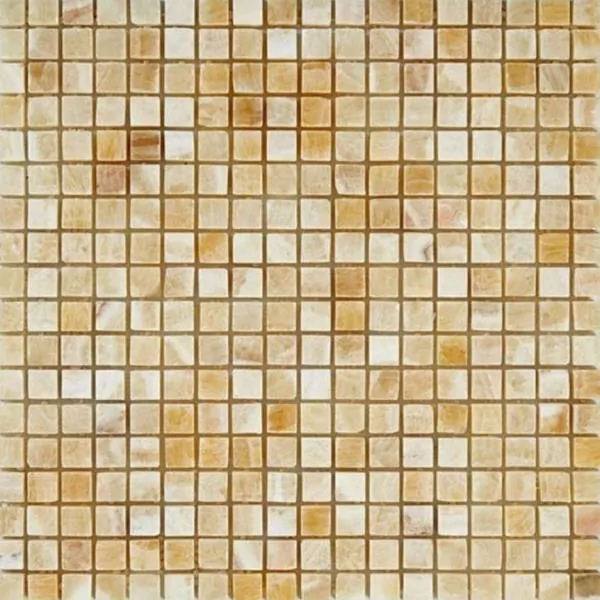 Marble Mosaic Onix Miele Polished 30.5X30.5 полированная