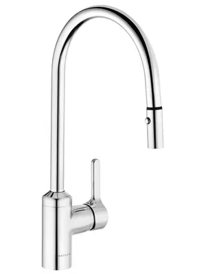 Смеситель KLUDI для кухни, выдвижной душ, хром 428520578