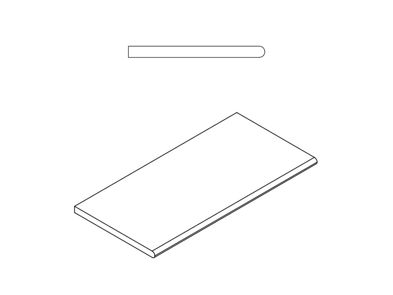 Millennium X2 Border Silver Round 60X30 матовая