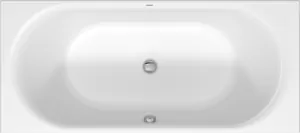 Ванна акриловая Duravit 700476 1800х800х485 встраиваемая, два наклона для спины, белая