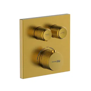 Смеситель для душа WasserKRAFT 5548 Thermo встраиваемый, золото матовое