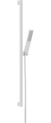 Душевой набор Hansgrohe E 100 1jet EcoSmart+ с душевой планкой 900мм, белый матовый 24381700