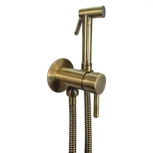 Смеситель встраиваемый Paffoni ZDUP110BR с гиг. душем, однозахватный, бронза