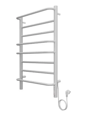 Полотенцесушитель TERMINUS П8 (ШВ:532х800) электр., встроенный диммер, КС, Ral 9003 белый матовый