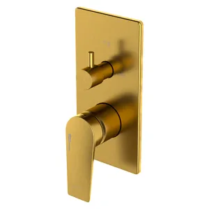 Смеситель для ванны/душа WasserKRAFT 5571 встраиваемый, однозахватный, на 3 потреб., золото