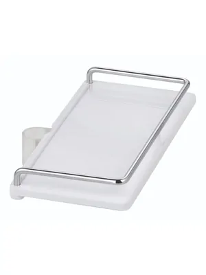 Полочка KLUDI для душевой системы, 100x200мм, белая 6410110-00