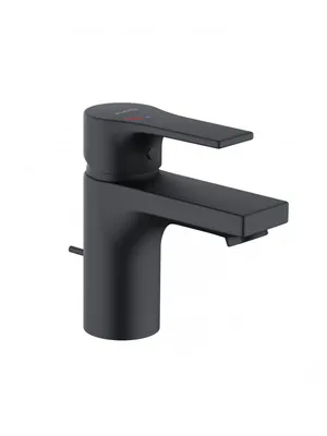 Смеситель KLUDI SL для умывальника, однозахватный, с донным клапаном, черный матовый 482633965