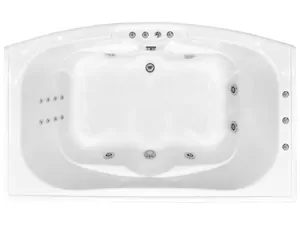 Ванна прямоугольная BACH 190х110 Система 3"А", гидромассаж+спинной, каркас