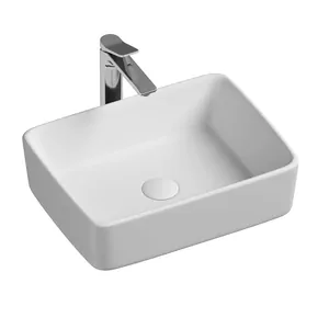 Раковина накладная Ceramicanova 480х370х130 прямоугольная, белый CN6037