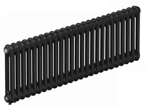 Радиатор стальной двухтрубчатый RIFAR 2018 - 25 секций, нижнее подкл. с терм.клапном, антрацит