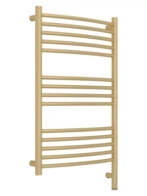 СУНЕРЖА выгнутая Полотенцесушитель 800х500 шампань матовая МЭМ правый 022-6003-8050