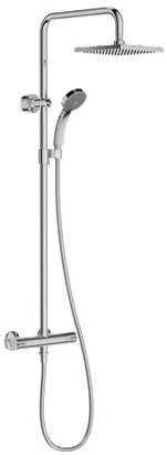 Душевая колонна Jacob Delafon смеситель, квадратный верхний душ, лейка Сitrus, шланг E5523-CP