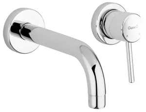 Смеситель для раковины Giulini F6520-20 настенный, однозахватный, излив 200 мм, хром
