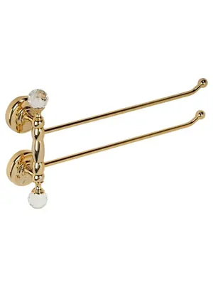 Migliore Полотенцедержатель двойной поворотный 45 см золото/SWAROVSKI ML.AMR-60.424.DO