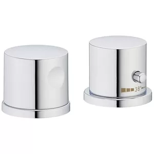 Смеситель Axor 38480 термостатический на борт ванны на 2 отверстия, внешняя часть, хром