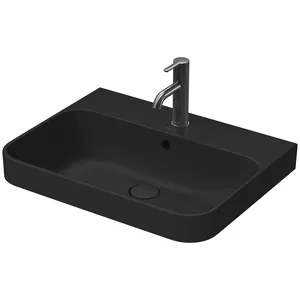 Раковина DURAVIT 600х460 антигрязевое покрытие WG, антрацит матовый 23606013001