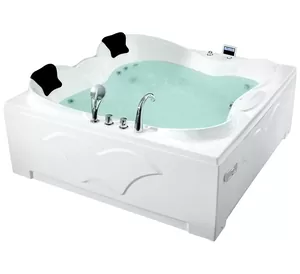 Гидромассажная ванна Gemy G9089 O L (1870х1870х850) аэромассаж, хромотерапия, LCD TV