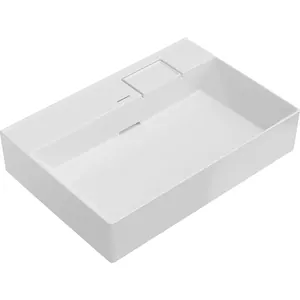 Раковина KERAMA MARAZZI Logica мебельная/подвесная 700х480х145, без отверстия, белая гл. LO.wb.70.0