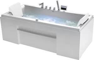 Акриловая ванна Gemy (1770х810) гидромассажная, с хромотерапией G9076 K