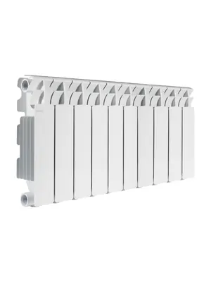 Радиатор алюминиевый Fondital 350/100 10 секций, 1430Вт, белый