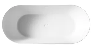 Ванна акриловая Abber (1400х700) отдельностоящая, слив-перелив, белая AB9203-1.4