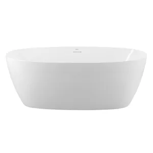 Ванна акриловая BelBagno BB414-1700-800 1690x800x610 отдельностоящая, овальная,  белый