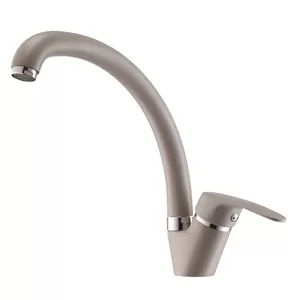 Смеситель AQUATON 1AX002FCXX250 для мойки, однорычажный, цвет: серый шелк