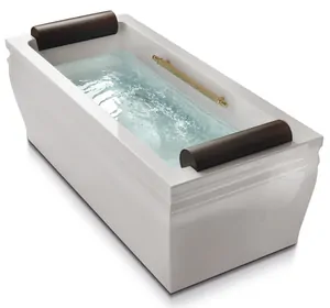 Ванна Gruppo Treesse 1880 V1681 1800х800х650 CrystalTech, прямоуг, каркас, подголовн., ручка