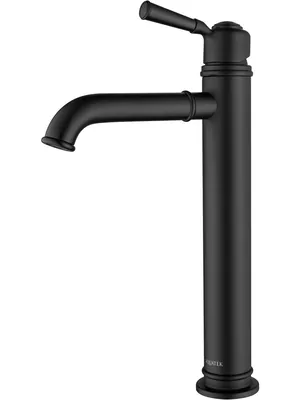 Смеситель для раковины Aquatek AQ1504MB однозахв., излив 235мм, б/дон. клапана, черный мат