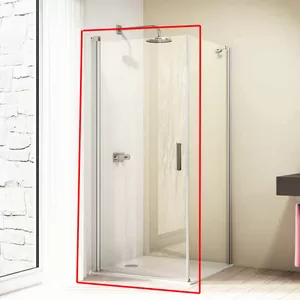 Душевая дверь HUPPE elegance 800х2000 профиль хром глянцевый/стекло прозрачное 8E0604.092.322